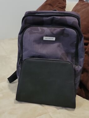 Moleskine Black & Dark Purple Camo Backpack